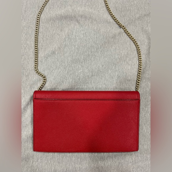 Kate Spade  Chain Wallet Crossbody in Red - Picture 7 of 8